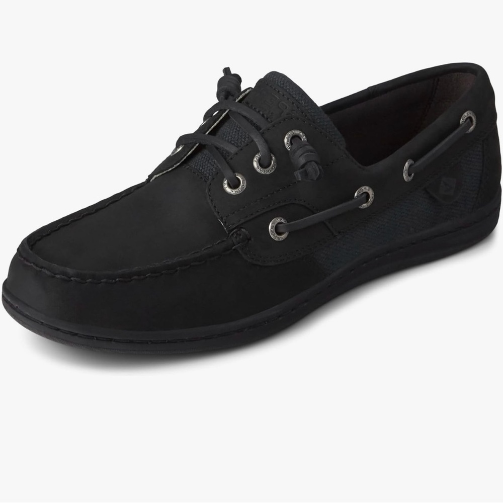 Sperry Koifish Black Top Sider Boat Shoe sz 8